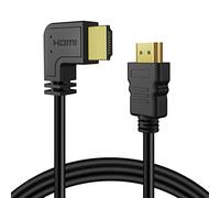 TNP Right Angle HDMI Cable (6FT) - High Speed HDMI 2.0 Cord UHD 4K 60hz 2K 2160p Full HD 1080p Quad HD 1440p 3D ARC/eARC Ethernet For Xbox One X/S PS 4 Pro/Slim & Apple TV 4K, Nintendo Switch