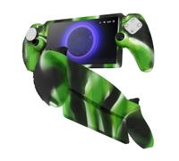 TNP Silicone Protective Case Compatible with PlayStation Portal Remote Player, Soft Grip Cover Skin for PS Portal, Anti-Slip Shock Absorbing Scratch Resistant Protector Shell, Camouflage Green