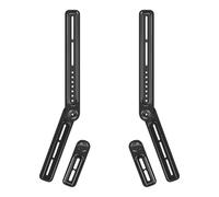 TNP Soundbar Mount Bracket Under TV or Above - Universal Soundbar TV Mounting Kit with Adjustable Swivel & Detachable Extension Plates Compatible with LG, Vizio, Bose, Samsung & More, Up to 33 Lbs