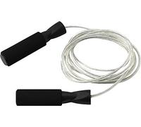 TnP Steel Wire Skipping Rope Speed Jumping Rope for Men, Women & Kids with Non-Slip Handle, for Fitness Home Workouts, Fat Burning Exercise, Gym Training, Boxing for Adults, CrossFit & MMA (Black)