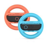 TNP Steering Wheel for Nintendo Switch 2 JoyCon 2025 â€“ Driving Controller Accessory Grip Handle Kit Attachment for Nintendo Switch 2 Joy-Con, (Set of 2, RGB)