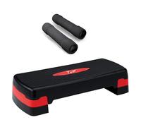 TNP Accessories® Aerobic Stepper Step Steps Exercise Cardio Gym Yoga Home Workout Pilates Platform Adjustable Step Board Fitness High