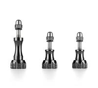 TNP Thumb Screw Set (Black) - Aluminum Alloy Thumbscrew Knob Bolt Kit for Hero 9 8 7 6 5 4 3+ 3 2, Hero Session, SJCAM Osmo HD Action Cameras - 3pcs 1x Long Screws + 2x Short
