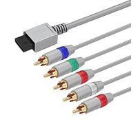 TNP Wii/Wii U Component Cable - 5 RCA Video & RCA Stereo Audio AV Cord Wire Compatible with Nintendo Wii & Wii U to HDTV EDTV High Definition [Nintendo Wii] [Nintendo Wii U]