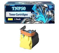 TNP50 TNP-50 Toner Cartridges Compatible for Konica Minolta BizHub C3100P Printers, With Chip Large Capacity 6000 Pages (1 Pack Yellow)