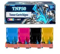 TNP50 TNP-50 Toner Cartridges Compatible for Konica Minolta BizHub C3100P Printers, With Chip Large Capacity 6000 Pages (4-Pack BK/C/M/Y)