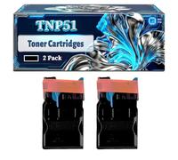 TNP51 Toner Cartridges Compatible for Konica Minolta Bizhub C3110 Printers, With Chip Large Capacity 8000 Pages (2 Pack Black)