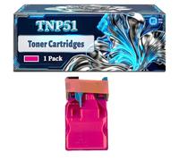 TNP51 Toner Cartridges Compatible for Konica Minolta Bizhub C3110 Printers, With Chip Large Capacity 8000 Pages (1 Pack Magenta)