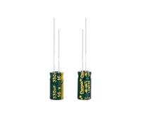 TNPLKIUYT 100 Pcs Low Resistance Plug-In Aluminum Electrolytic Capacitor 330uf 16v 6x12mm(50PCS)