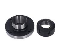 TNPLKIUYT ER50 Collet Chuck 125mm 7 Hole Carbon Steel CNC Milling Lathe 0.005 Accuracy