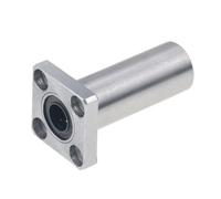 TNPLKIUYT Pillow Block Bearing, Pack Of 4 Linear Sliding Method Flange Bearings Bushing LMK10LUU & LMK12LUU For Linear Shaft(LMK12LUU)