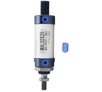 TNPLKIUYT Pneumatic Cylinder MAL Type Single Rod Double Acting Aluminum Alloy Stroke 25-100mm(Stroke 25mm)