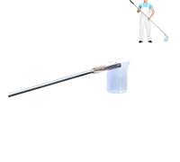 TNPLKIUYT Stainless Steel Telescopic Water Sampler & PP Pendulum Beaker Sampler Ladle Swimming Pool Cleaning Kit Pool Skimmer Water Sampling Pole(500ml,1.174m/3.8ft13ft)