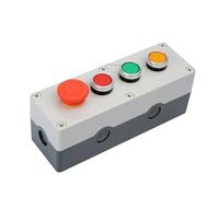 TNPLKIUYT Switches, Toggle Switch Control Box Light Button Power Knob Reset Self Locking 12V 24V 220V 380V(45383,24V)