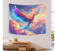 TNSGHAVED 3D Phoenix Printed Wall Blanket Home Decoration Bedding Poster Wall Art Tapestry Tapestry Wall Hanging Soft Polyester for Living Room Bedroom Dorm Deco 70cmx100cm