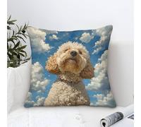 TNSGHAVED 3D Printed Cockapoo Throw Pillow Covers Pillow Case Cushion Garden Cushion Super Soft Pack of 1 for Patio,Couch, Tent, Balcony And Sofa 50x50cm