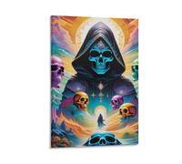 TNSGHAVED Sin Ghost Wall Decor Poster Canvas Prints Picture Modern Canvas Wall Art Picture Wall Hanging for Living Room Bedroom Home Decorations 16x24inch(40x60cm)