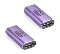 TNSLAND 2 x USB C Coupling Adapter (USB C Female to Female), Compatible with Thunderbolt 5, 240 W Fast Charge, 80 Gbps Data Transfer, USB C to Adapter for iPhone, MacBook, Tablet