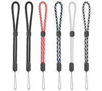 TNSOYCA 6 pcs Hand Wrist Strap Lanyard, Colorful Hand Straps with Adjustable, Wrist Lanyard, Compatible with Phone, Airpods, Camera, Purse, Keychain and more, 5 Colors