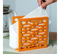 Tnstbiee Handmade Vintage Star Napkin Holder - Mid-Century Modern Atomic Elliptical Geometric Kitchen Decor - Farmhouse Wood Upright Table Napkin Stand - Unique 1960s 50s Retro Gift