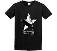 Tntg - Led Logo Zeppelin Men's Cotton Shirt Tee Crew Neck Unisex Short Sleeve T-Shirt XXXL Black