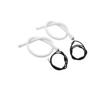 TNTGEBFVBG Angel Eye Kit 2pcs 30/45/60cm DRL LED Turn Signal Lamp Flexibility Silica Gel Car Daytime Running Light Decorative Strip Waterproof 12v Headlight Angels Eyes(White,30CM)