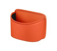 TNTGEBFVBG Car Bin Car Leather Storage Box Garbage Collection Door Seat Backrest Hanging Water Cup Umbrella Interior Supplies Cars Rubbish Bins(Orange)
