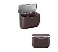 TNTGEBFVBG Car Bin Car Trash Bin Hanging Kit Vehicle Garbage Dust Case Storage Box Cars Rubbish Bins(Brown 1 piece)