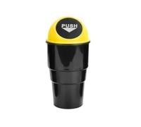 TNTGEBFVBG Car Bin Car Trash Garbage Can Auto Dust Case Holder Bin Box Car-styling Yellow Red Blue Black Gray Cars Rubbish Bins(Yellow)
