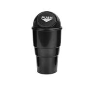 TNTGEBFVBG Car Bin Car Trash Garbage Can Auto Dust Case Holder Bin Box Car-styling Yellow Red Blue Black Gray Cars Rubbish Bins(Black)