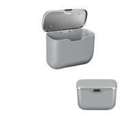 TNTGEBFVBG Car Bin For Leapmotor T03 S01 C11 C01 C10 C16 B10 2026 Car Garbage Bin Trash Can Door Side/Seat Back Hanging Storage Box Cars Rubbish Bins(1pc gray)