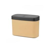 TNTGEBFVBG Car Bin Hanging Vehicle Garbage Dust Case Multi-functional Car Trash Bin Universal Backrest Storage Box Pressing Can Cars Rubbish Bins(Beige)