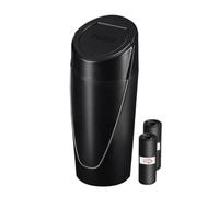 TNTGEBFVBG Car Bin Universal Car Trash Can With Push Button Design Small & Space Saving Press Type Garbage Bin Storage For Vehicle Use Cars Rubbish Bins(Black)