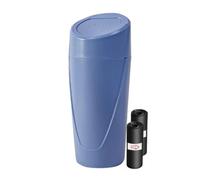 TNTGEBFVBG Car Bin Universal Car Trash Can With Push Button Design Small & Space Saving Press Type Garbage Bin Storage For Vehicle Use Cars Rubbish Bins(Dark Blue)