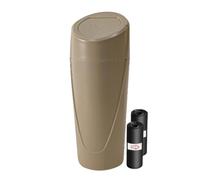 TNTGEBFVBG Car Bin Universal Car Trash Can With Push Button Design Small & Space Saving Press Type Garbage Bin Storage For Vehicle Use Cars Rubbish Bins(Beige)