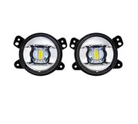 TNTGEBFVBG Car Fog Light For Jeep For Wrangler JK JL JLU Rubicon Sahara 2018 2019 LED Fog Lamps DRL Daytime Running Lights Front Bumper Car Accessories 12V Front Fog Light(Silver Type White)
