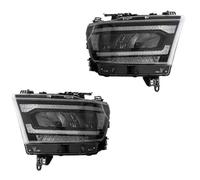 TNTGEBFVBG Fog Light For Dodge 2019 2020 2021 2022 2023 RAM 1500 2500 3500 Auto LED Headlights Assembly Upgrade Angel Eye Projector Lens Accessories Car Front Lamps LED Headlights(2)