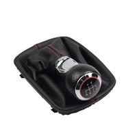 TNTGEBFVBG Gear Stick Knobs for A6 for C5 4B 1997-2005 Leather Shifter Car Inner Gear Shift Knob with Boot Cover 5 Speed 6 Handle Car Grip Head Lever(R-5 Speed)