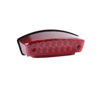 TNTGEBFVBG Motorcycle Stop Tail Light Universal 12V Motorcycle LED TailLight Red Brake Running Warning White License Plate Lamp For ATV UTV Weatherproof(1pc Red)