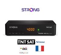 STRONG SRT7408 TNTSAT Terminal HD Free TNT by Astra Satellite/TNTSAT Card valid for 4 Years/TV Recorder Function/HDMI/Coaxial Spdif/12 V Compatible/2 Year