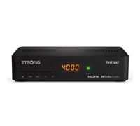 STRONG SRT7408 TNTSAT Terminal HD Free TNT by Astra Satellite/TNTSAT Card valid for 4 Years/TV Recorder Function/HDMI/Coaxial Spdif/12 V Compatible/2 Year