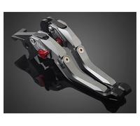TNTVLMVUZ Handlebar Levers for Suzuki for GSR600 for GSR750 for GSR 600 750 2006-2020 Motorcycle Adjustable Folding Aluminum Brake Clutch Lever Motorcycle Clutch Brake Lever(5D-GrayC)
