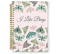TNUW Bug Gifts Spiral Notebook, Nature Insert Moth Butterfly Journal Notebooks for Note Taking, Entomology Gifts, Bug Lover Hardcover Notebook Journal, 5.5x8.3 Inch