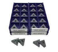 TNUX160404R TNUX160408R LT10 Carbide Insert External Turning Tool CNC Turning Insert High Quality Metal Lathe Tool Cutting Tool 10pcs(TNUX160404R LT10)