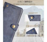 Tnviud Flip Genuine Premium Leather Phone Gel Case for DOOGEE Fire 7 6.6" TPU Silicone Cover Etui Protective Protector Wallet Shell Bumper (Black)