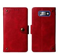 Tnviud Flip Genuine Premium Leather Phone Gel Case for Nokia 110 Power 2" Cover Etui Protective Protector Wallet Shell Bumper (Red)