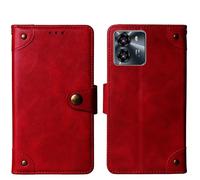Tnviud Flip Genuine Premium Leather Phone Gel Case for SUNTAK MOJO 6.74" Cover Etui Protective Protector Wallet Shell Bumper (Red)