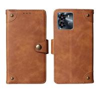Tnviud Flip Genuine Premium Leather Phone Gel Case for SUNTAK MOJO 6.74" Cover Etui Protective Protector Wallet Shell Bumper (Brown)