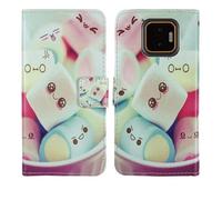 Tnviud Painted Flip Wallet-Design PU Leather Cover Skin Protection Case For JCB Toughphone E50 5G 6.1" (Lovely Design)