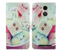 Tnviud Painted Flip Wallet-Design PU Leather Cover Skin Protection Case for Olympia NEO Mini 5" (Lovely Design)